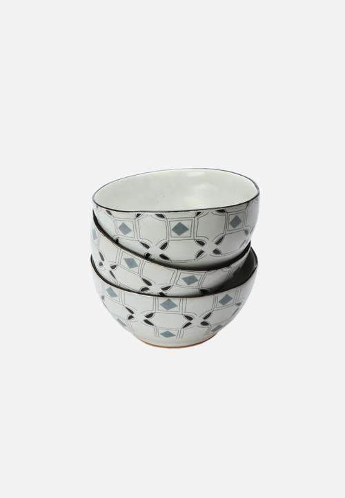 Mervyn Gers Ceramics - Geometric Dip Bowls