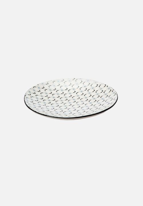 Mervyn Gers Ceramics - Geometric Flat Bowl X-Large