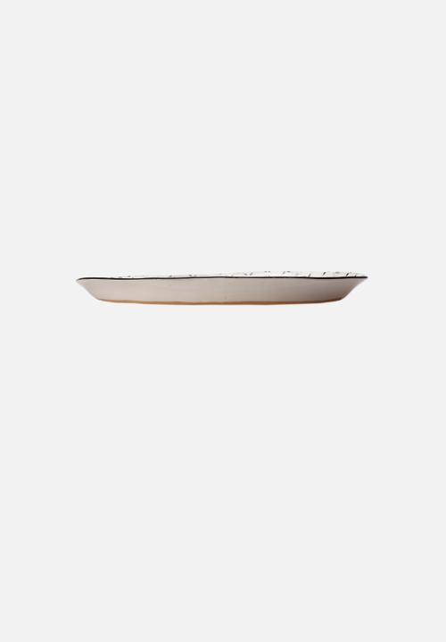 Mervyn Gers Ceramics - Geometric Oval Platter