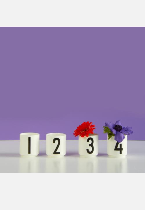 Design Letters - 1,2,3,4 Espresso Cups Set Of 4