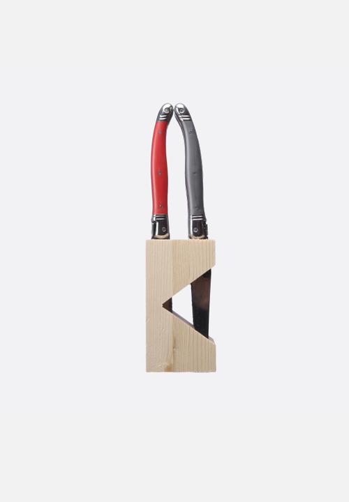 Jean Dubost - Tabletop Knife Block Set of 6 