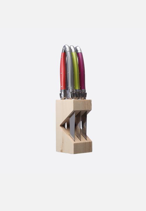 Jean Dubost - Tabletop Knife Block Set of 6 