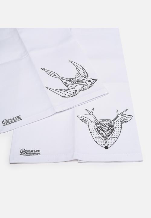 Sugar & Vice - Deer Me & Flying Solo Napkins Set of 2