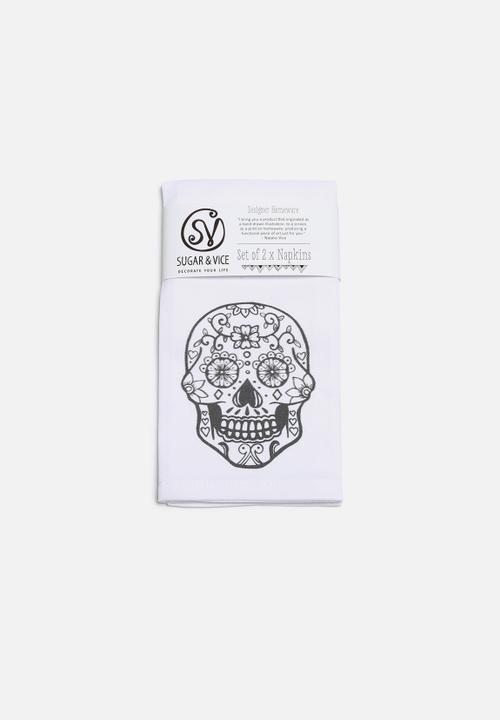 Sugar & Vice - Cape Sailor & Sugar Skull Napkins Set of 2