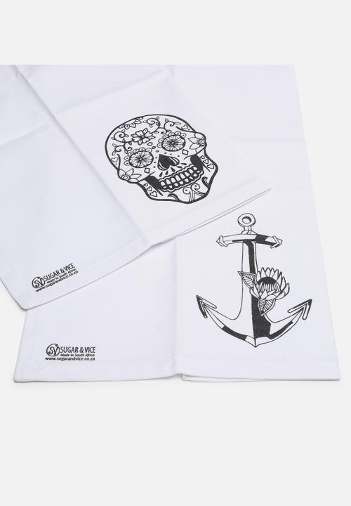 Sugar & Vice - Cape Sailor & Sugar Skull Napkins Set of 2