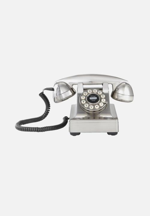 Kettle Desk Phone Brushed Chrome Crosley Notebooks Diaries