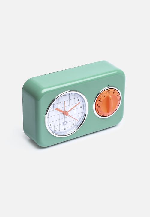 Present Time - Nostalgia Kitchen Clock With Timer 