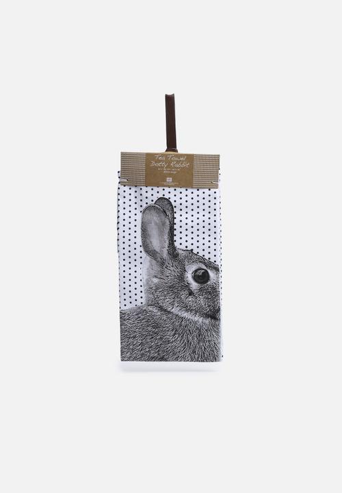 Present Time - Dotty Rabbit Tea Towel