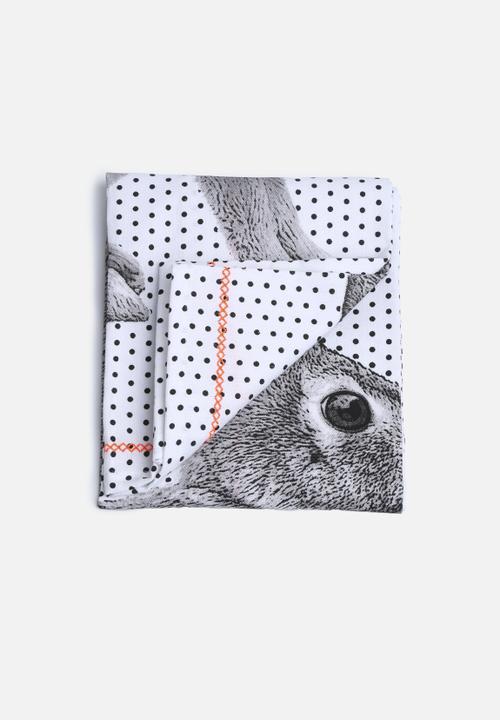 Present Time - Dotty Rabbit Tea Towel