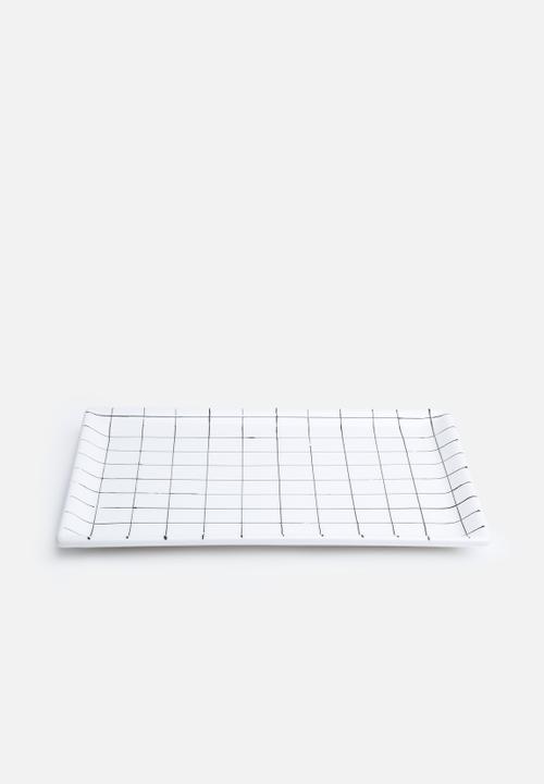 Urchin Art - Checkered Platter