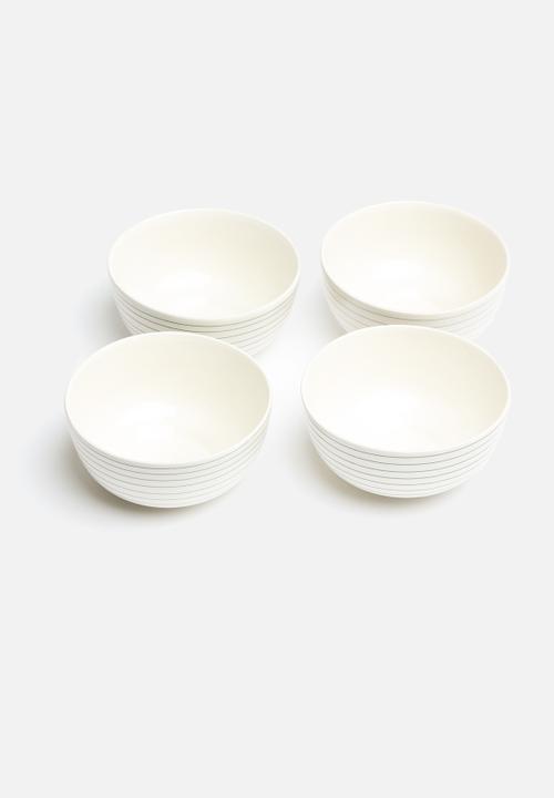 Urchin Art - Set of 4 Striped Bowls