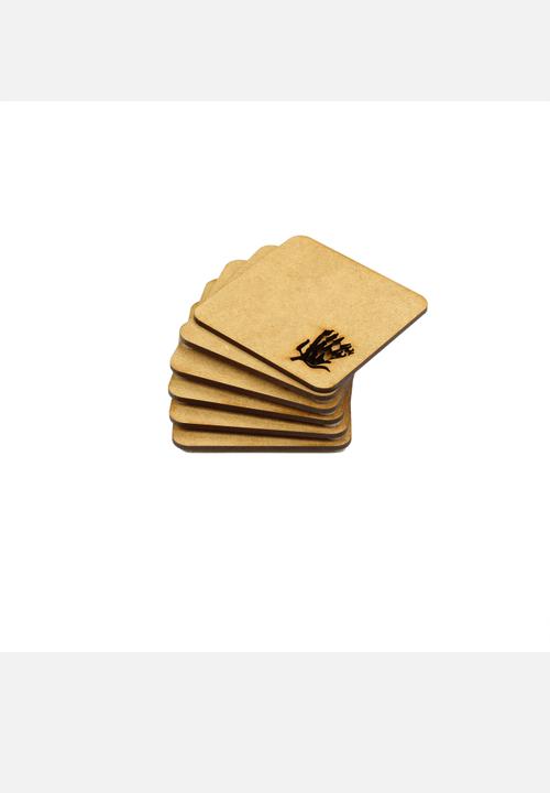 Culinary Wood Crafts - Protea Coasters (6 Pc) - Supawood