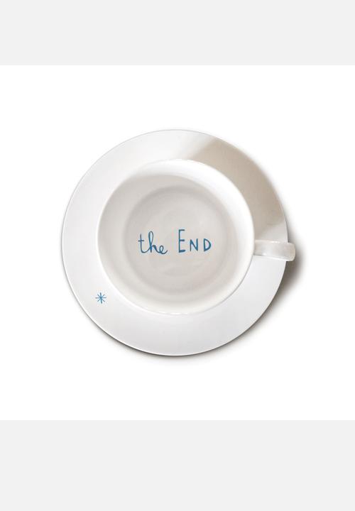 Ceramic Kitchen Craft - Biro Cappuccino Cup 2 – Blue & White