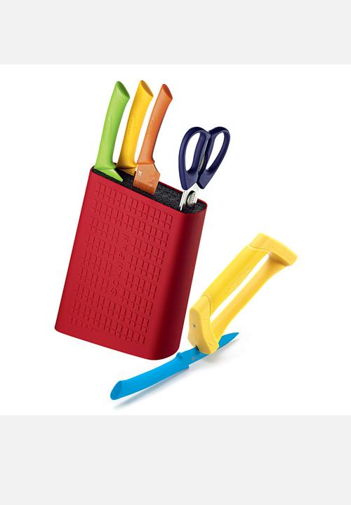 Amplifier Deco - Scanpan Knife Block – Red
