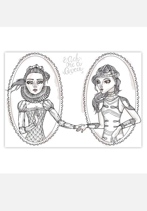 Charity Art Collab - Each One A Queen Mug – Lauren Schultz