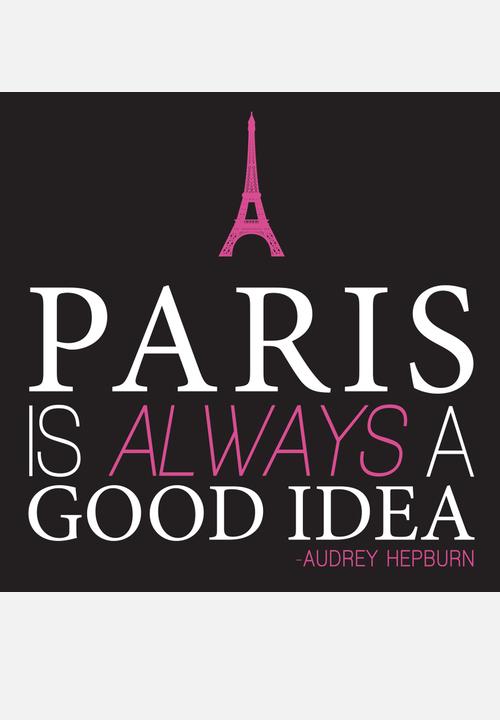 Inspiration Collection - Paris is a Good Idea Mug – Pink & Black