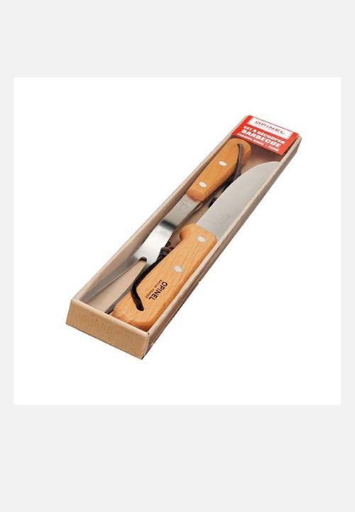 Opinel - Braai Set: Carving Knife & Fork – Silver