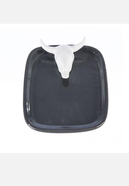 Ceramic Factory - Mini Biltong Tray – Dark Grey & White