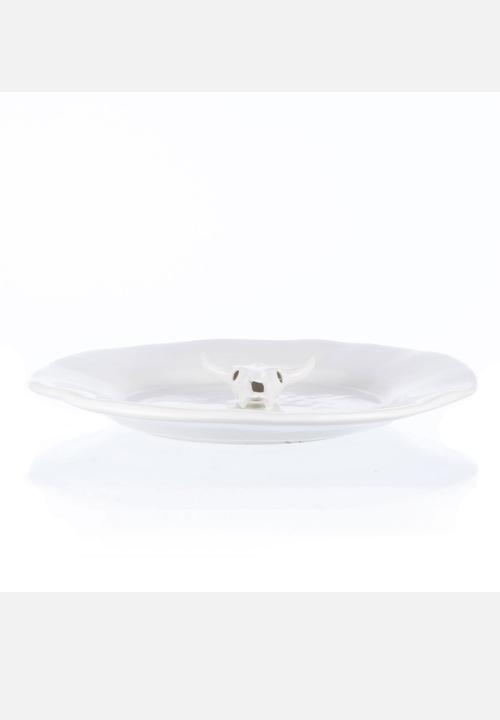 Ceramic Factory - Wave & Skull Biltong Bowl – White