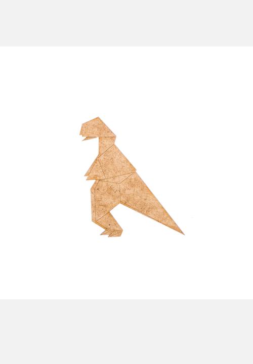 Wooden Table Trinkets - T-Rex Origami Coaster Set – Natural