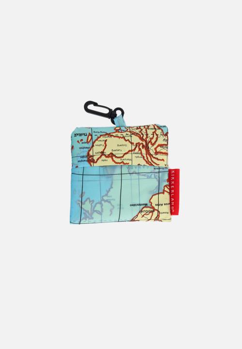 Kikkerland - Travel Laundry Bag - Maps