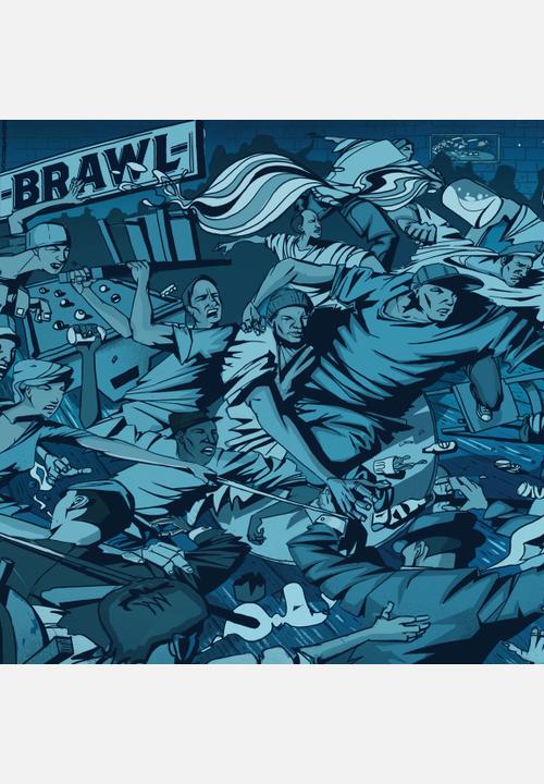 AM I Collective - Brawl T-Shirt – Navy 