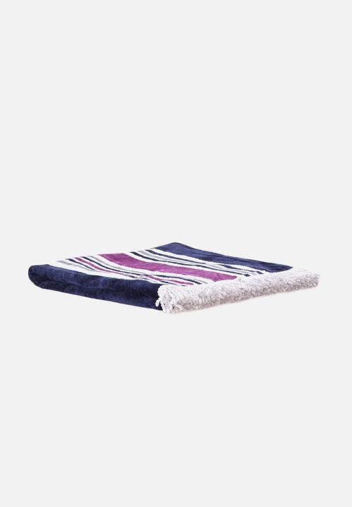 Superbalist Towels - Striped Tassle Beach Towel