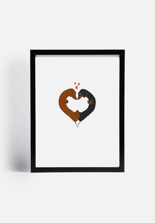 Brian Rubenacker - Dachshund Heart Card