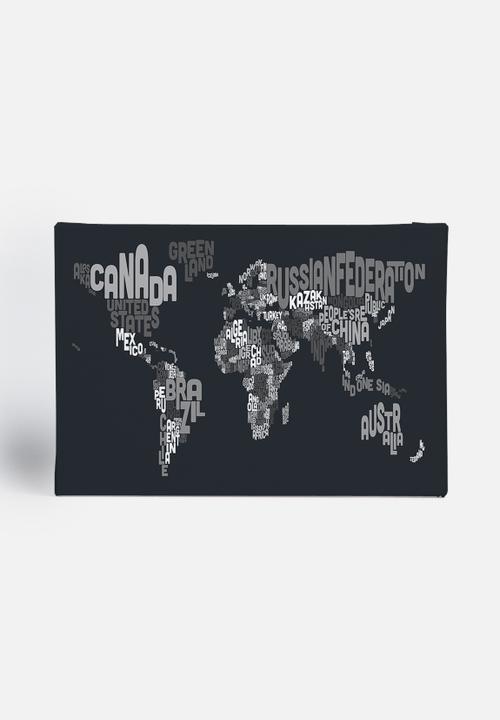 artPause - World Map - Black