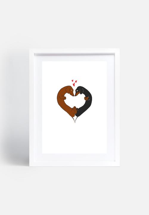 Brian Rubenacker - Dachshund Heart Card