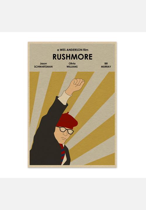 Wes Anderson Rushmore A2 Film Poster Pop Art Art Superbalist Com