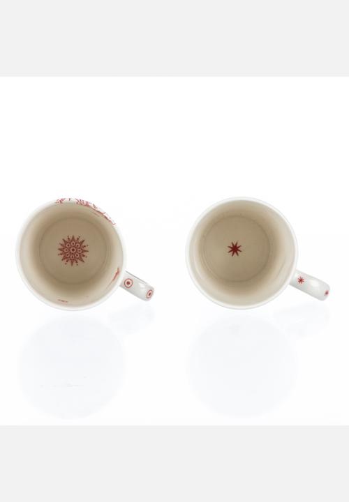 Tabletop Ceramics - Buck & Rose Beakers Set – Red