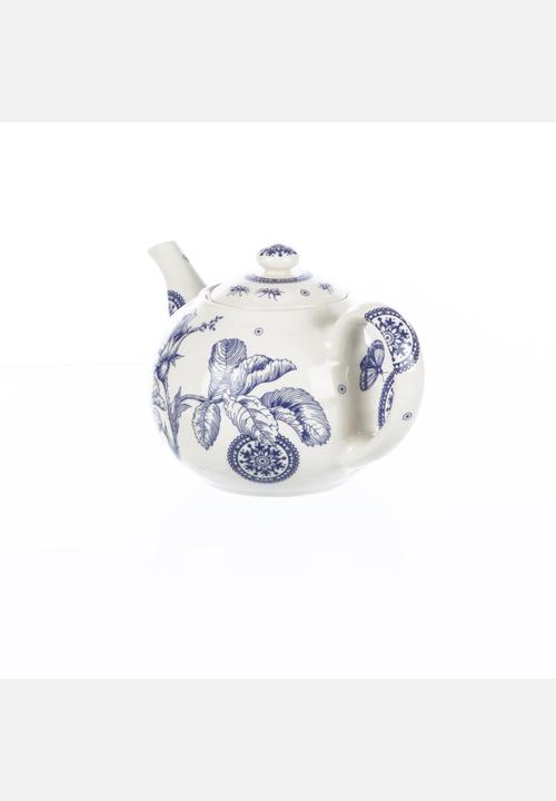 Tabletop Ceramics - Floral 6 Cuppa Teapot – Royal Blue