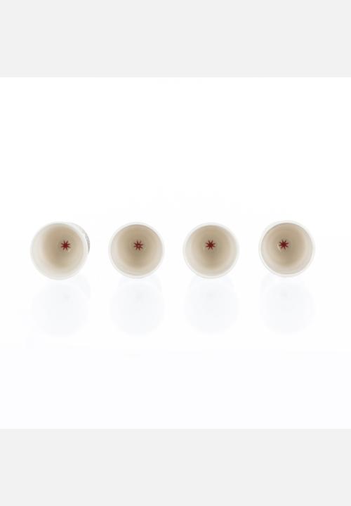 Tabletop Ceramics - Heart Egg Cups – Red