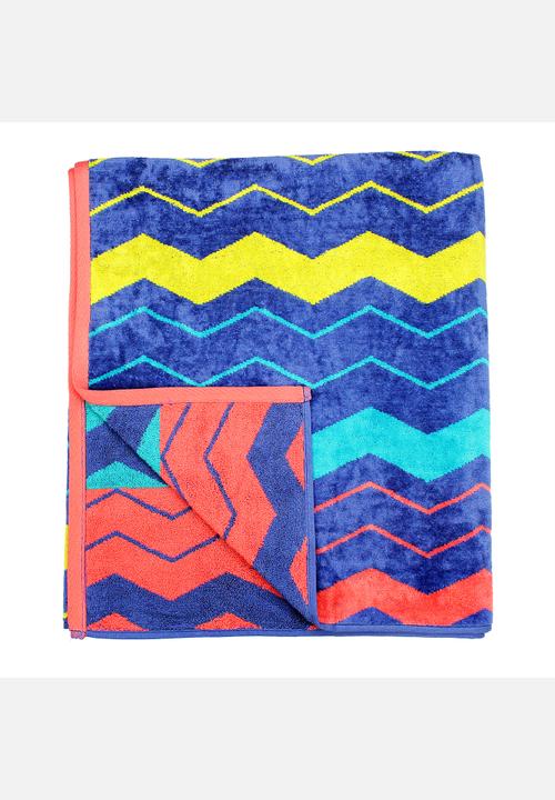Soft-As-Silk Towels - Milano Stripe 90x160cm – Assorted Navy