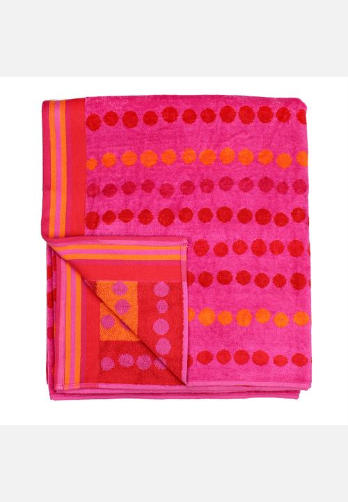 Soft-As-Silk Towels - Dots Nuts 90x160cm – Pink