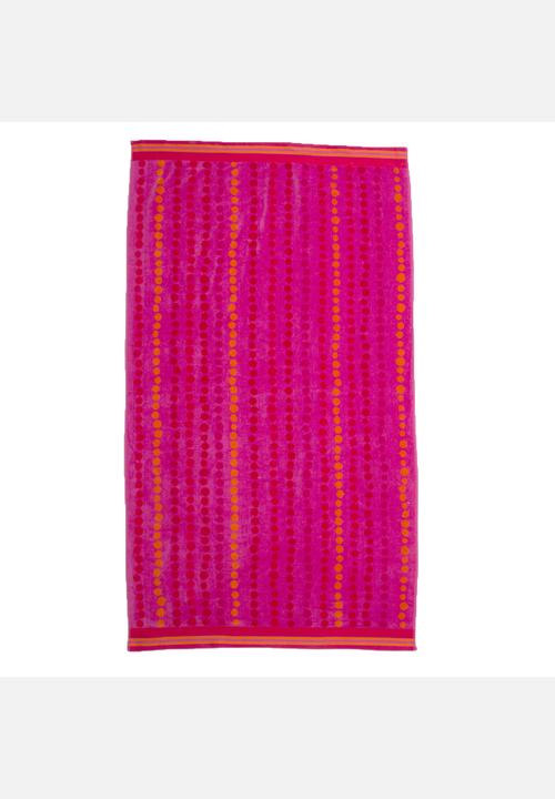 Soft-As-Silk Towels - Dots Nuts 90x160cm – Pink