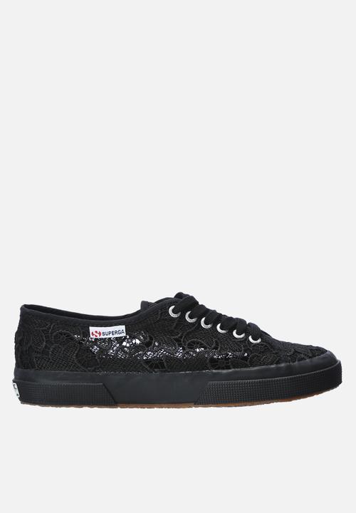 superga black lace sneakers