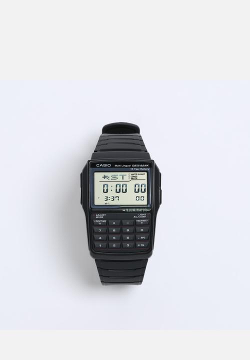 Calculator Databank Watch - Black