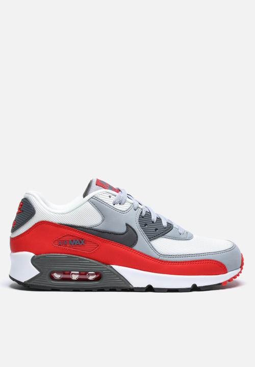 nike air max 90 essential wolf grey red