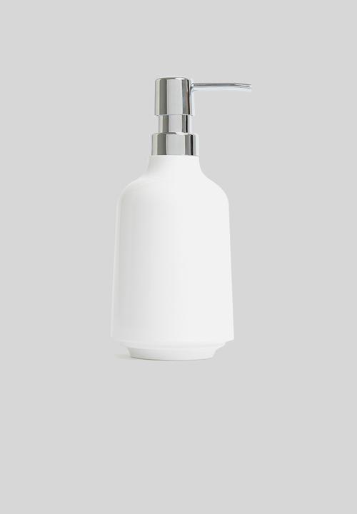 Step soap pump - white