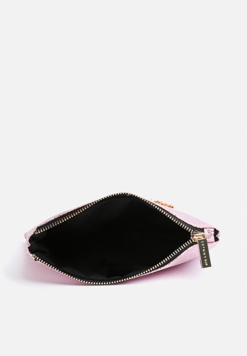 Skinnydip - Rose Glitter Clutch