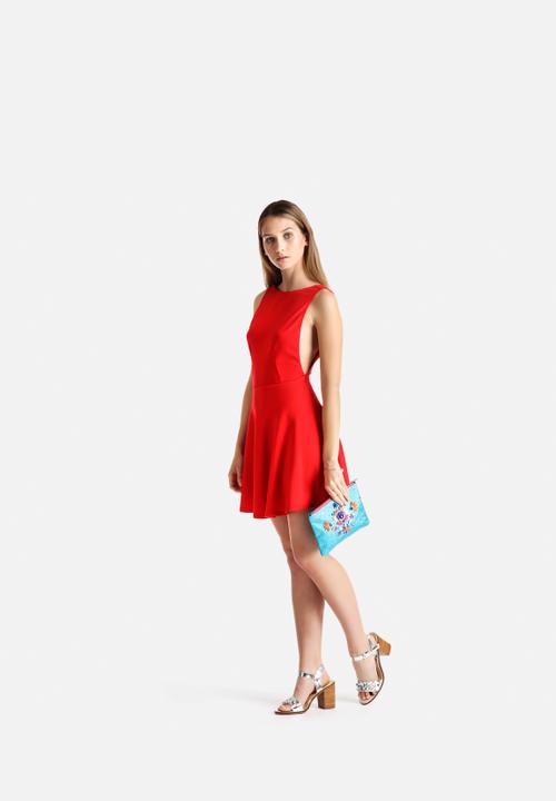 Skinnydip - Aqua Glitter Clutch