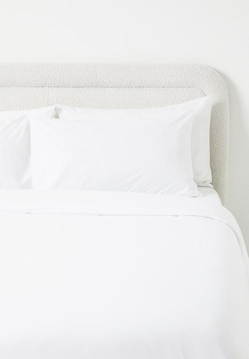 Polycotton duvet cover set - white