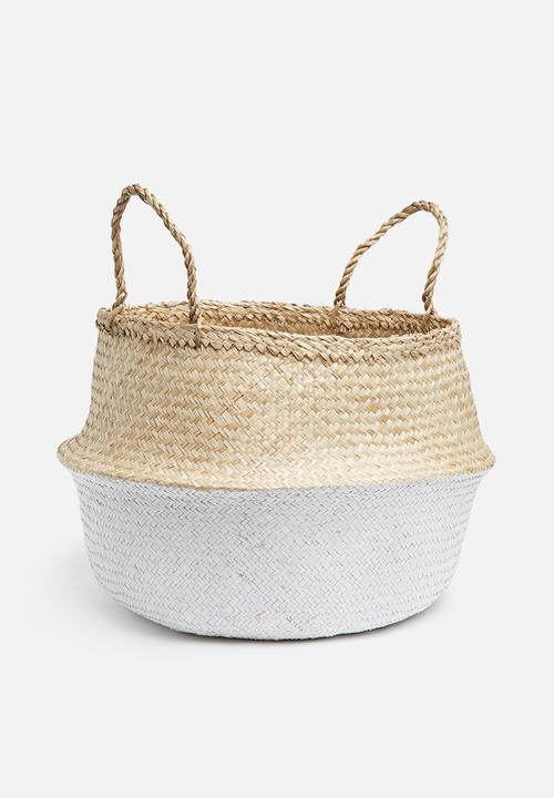 Belly basket two tone white