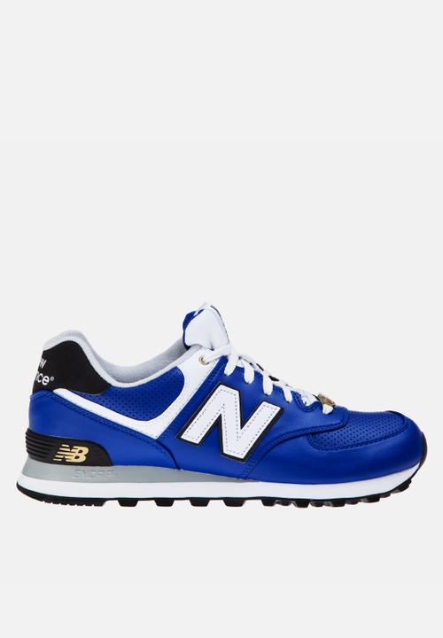 new balance 574 leather blue