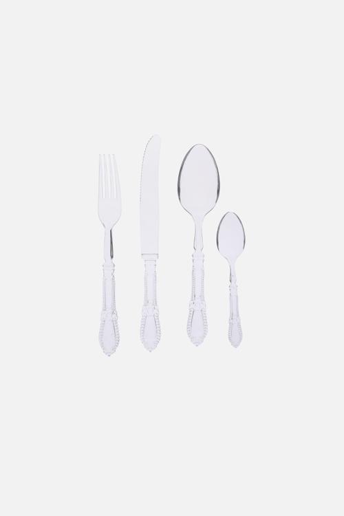 Antique Plastic Cutlery 24Pc