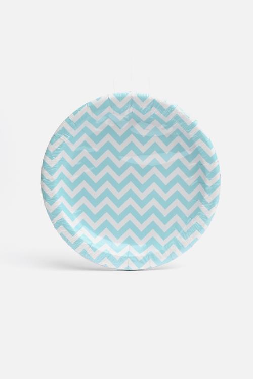 Chevron Divine Paper Plates - 8pk