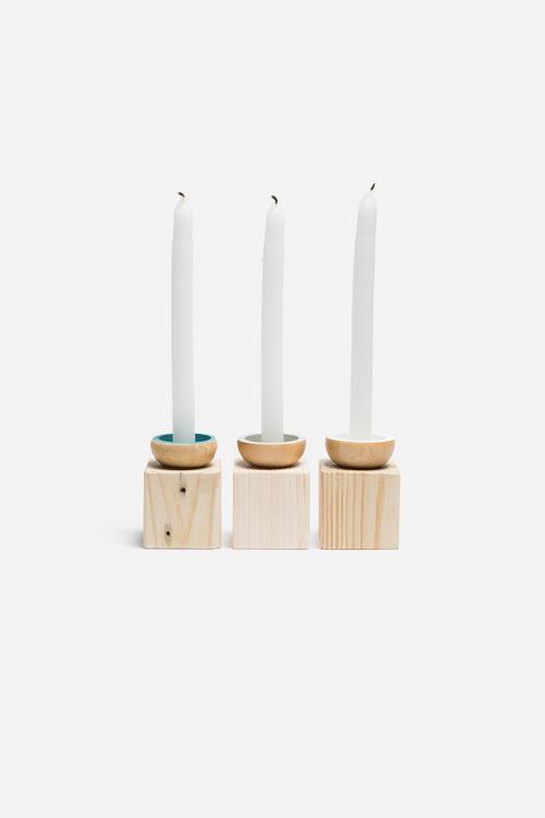 Dent Candle Holders Set of 3