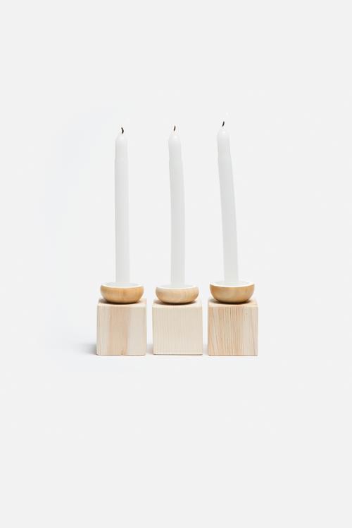 Dent Candle Holders Set of 3